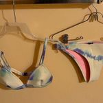 Triangl Blue Bibi Luna Tie Dye Neoprene Bikini Swimsuit Photo 0