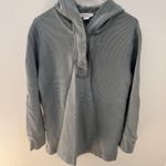 Athleta Women's Small (Oversized) Coaster luxe waffle hoodie teal MSRP $119 Photo 5