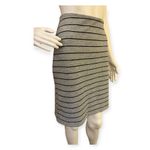 Banana Republic  Gray Striped Skirt Photo 4