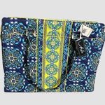 Marie Osmond Collection by Giftcraft Quilted Shoulder Tote Bag w Coin Purse NWT Blue Photo 0