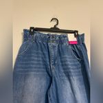 SO NWT  Light Wash Mom High Rise Blue Jean size 15/32W Photo 1