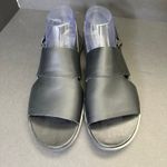 size 11 Sorel Ella II Womens Black Leather Slingback Shoe Sandal Photo 1
