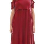 Maternity Nursing Dress Cold Shoulder Dresses NWT #7909 Med HOLIDAY CHRISTMAS Size undefined Photo 0