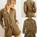 Aerie NWT green utility romper size xs Photo 1