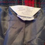 Vintage Tan Jay Red Plaid Tartan Blazer Womens 10 Double Breasted Gold Button Gray Photo 5