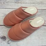 Maeve Anthropologie Puffy Platform Slippers Pink White Size Large 10 - 11 Photo 2