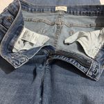 Nicole Miller (12) Soho High Rise Ankle Skinny Jeans Mid Wash Distressed Raw Hem Photo 4