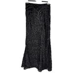 NBD  The Mira Maxi Skirt in Black size Medium NWT Sheer Abstract Burnout Print Photo 8