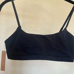 SKIMS ‎ Cotton Jersey Scoop Bralette NWT soot black size L Photo 1