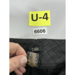 Womans Dalia Pull On Dress Pants Medium Black Gray Elastic Waist Excellent Photo 3