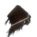 Rock N Karma One Size Black Fringe Poncho Beaded Embellished Overlay Cover Up Photo 1
