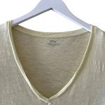 J.Crew Vintage Cotton V-Neck Lime Yellow Short Sleeves T-Shirt S #1229 Photo 1