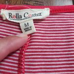 Rolla Coster  tshirt like material dress size medium in red and white stripes Photo 4