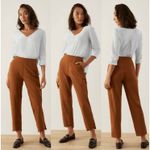Aday Straight Up Dress Pants in Pecan Brown Size Small Photo 1