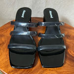 Abound Nordstrom  Ethan Strappy Slide Sandal in Black Smoke Size 6.5 Photo 1