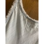 Bella Dahl Denim Chambray Frayed Hem Slip Dress Light Wash Size M Photo 8