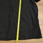 ZARA  black cotton pearls top tee shirt short sleeve women’s Large Photo 5