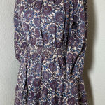 J.Crew Palermo Smocked-Waist Linen Mini Dress in Floral Bouquet, size Small Photo 0