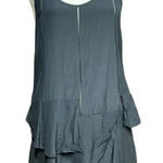 Thakoon Addition Black Sleeveless Tiered Ruffle Tunic Dress Top Size M Size M Photo 0