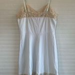 Vassarette Vintage Hollywood  Light Blue and Cream Lace Slip Photo 2