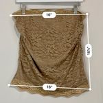 DNA Couture Women’s Strapless Lace Tube Top Tan Size Large NWOT Photo 6