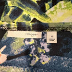 Halogen Womensize Medium sheer floral long tank Green Blue Tropical Vacation Top Photo 4