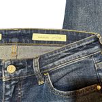 Anthropologie Anthro Pilcro Parallel Step Up Hem Mid Rise High-Low Straight Leg Jeans size 28 Photo 11