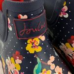Joules Wellibob Women's Floral Print Navy‎ Red Ankle Rain Boots Size US 7 Blue Photo 3