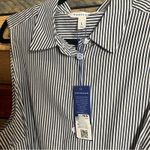 Popsugar  Blue And White‎ Stripe Dress Size Large Photo 3