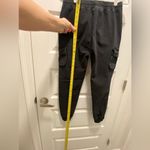 Shinestar  Black Trend Joggers Cargo Pockets Medium High Rise Waisted Photo 2