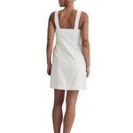 Madewell NWT Denim Square Neck Sleeveless Mini Dress in Tile White Size 14 Photo 2
