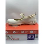 Jsport Womens Shoes Beige Mary Jane Memory Foam Contoured Arch Lightweight 8 Photo 9