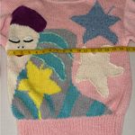 Nannell Pastel Colored Hand Knit Sweater Size Medium Pink Photo 12