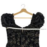 Urban Outfitters Velvet Floral Midi Dress Women’s Medium Black Whimsigoth NWT Photo 5