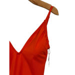 Kona Sol  One Piece Swim Suit Large Orange Padded V Breast Full Coverage NWT Photo 3