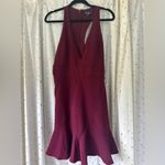 Lulus  Halter V Neck Halter Racerback Fit And Flare Mini HOCO Cocktail Dress M Photo 4