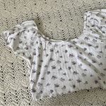 Urban Outfitters Pointelle Off-The-Shoulder Cropped Top White (Large) Photo 8