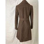 Cole Haan Brown Wool Alpaca Cashmere Fit-and-Flare Coat Tailored Winter Classic Photo 3