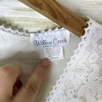 Vintage Made in USA Cottagecore White Lace Sheer Vest Size M Photo 2