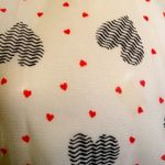 Forever 21 Chiffon heart printed knot tie crop top Photo 4