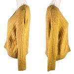 Altar'd State Sweater S/M Mustard V-Neck Cropped Super Soft Photo 3