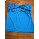 Dana Buchman Teal Lace Overlay Knit Top XL Short Sleeve Crew Neck Shirt Career Photo 8