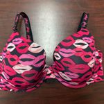 Victoria's Secret Victoria’s Secret T-Shirt Lined Demi Lip Print Bra Size 36DD Photo 0