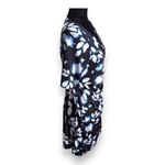Motherhood ‎ Womens Dress Size Small Blue White Wrap Ruched Maternity Floral Photo 4