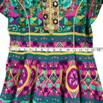 Boho Gypsy Maxi Dress Size S Multicolor Geo Floral Embroidered Sequins Boho Chic Pink Photo 10
