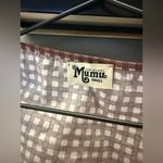 Show Me Your Mumu  Darlene Top Wrap Tie Blouse Brown and White Gingham Size Small Photo 3