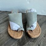 Donald Pliner NWOB  Gyer wedge sandal light pewter & cork 7 1/2 Photo 7