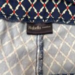 Rafaella  Navy and White Patterned Women's Bermudas Photo 4