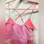 Leith  Nordstrom Ombré Gradient Pink Lemonade Dress with accordion pleats Small Photo 10