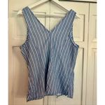 A New Day NWT blue striped tie front vest tank size M Photo 8